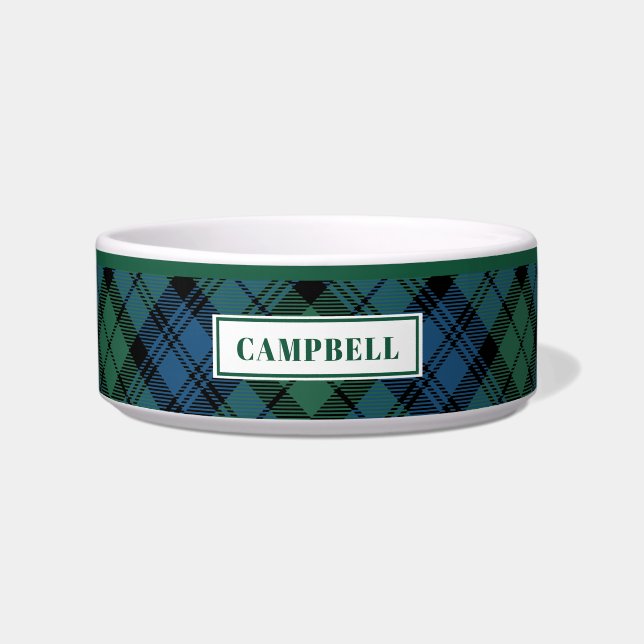 Écuelle Clan Tartan personnalisé Campbell Motif (Devant)