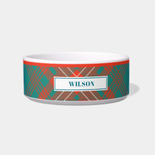 Écuelle Clan Tartan personnalisé Wilson Plaid Motif Bowl