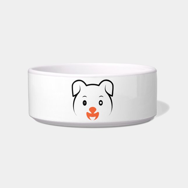 Écuelle Clin d'œil de chiot mignon (Devant)