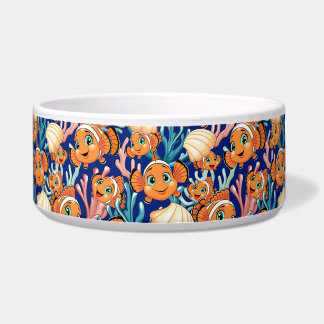 Écuelle Clown fish Cartoon cute Family Underwater