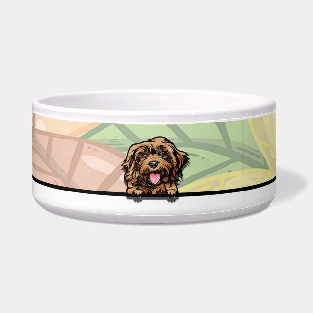 Écuelle Cockapoo mignon qui regarde, nourriture ou boisson (Devant)