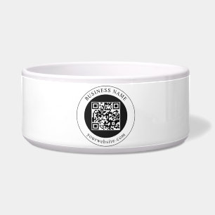 Écuelle Code QR avec nom d'entreprise modifiable