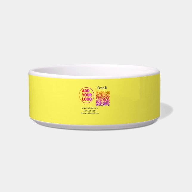 Écuelle Code QR minimal simple ajouter logo scanner nom du (Devant)