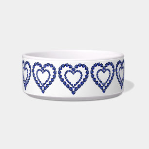 Écuelle Coeur bleu saphir