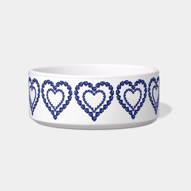 Écuelle Coeur bleu saphir (Devant)