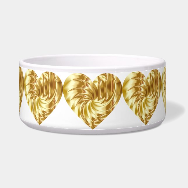 Écuelle Coeur d'or (forme d'or de l'amour) (Devant)