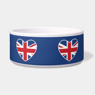 Écuelle Coeurs britanniques - Union Jack Blue