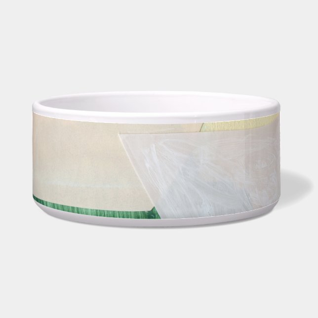 Écuelle Collage art, moderne coloré abstrait. (Devant)