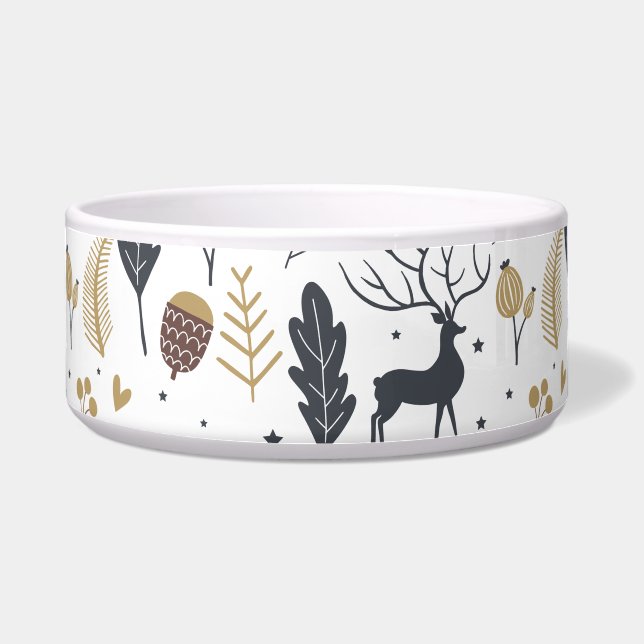Écuelle Collection de voeux de Noël pour les cerfs et les  (Devant)