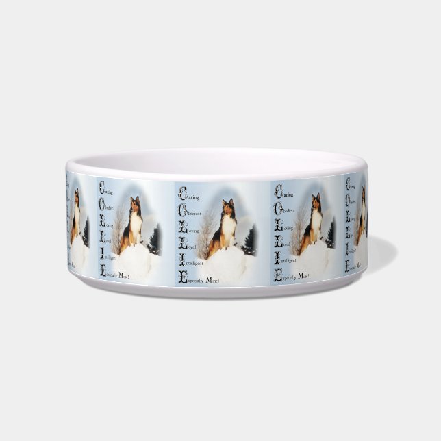 Écuelle Collie Est...Rough Collie Cadeaux D'Art (Gauche)