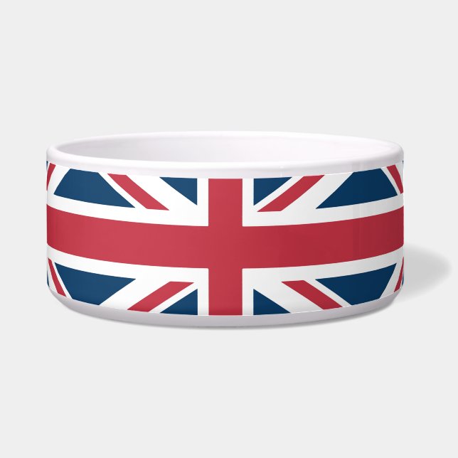 Écuelle Collier pour animal de compagnie drapeau britanniq (Devant)