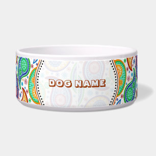 Écuelle Coloré Retro Paisley Motif Customisé
