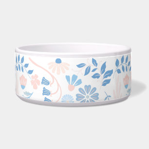 Écuelle Conception florale boho impression bloc bleu rose