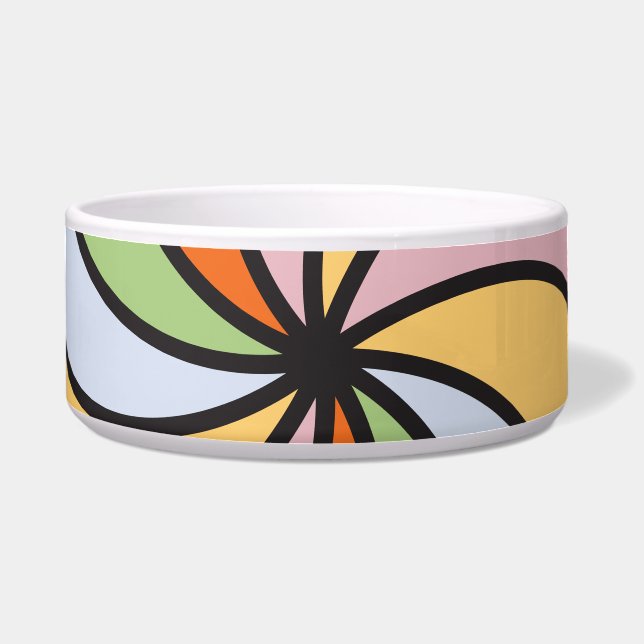 Écuelle Conception Retro Pop Art Pet Bowl-Vibrant Poster S (Devant)