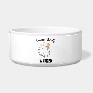 Écuelle Considérez-vous averti chat mal