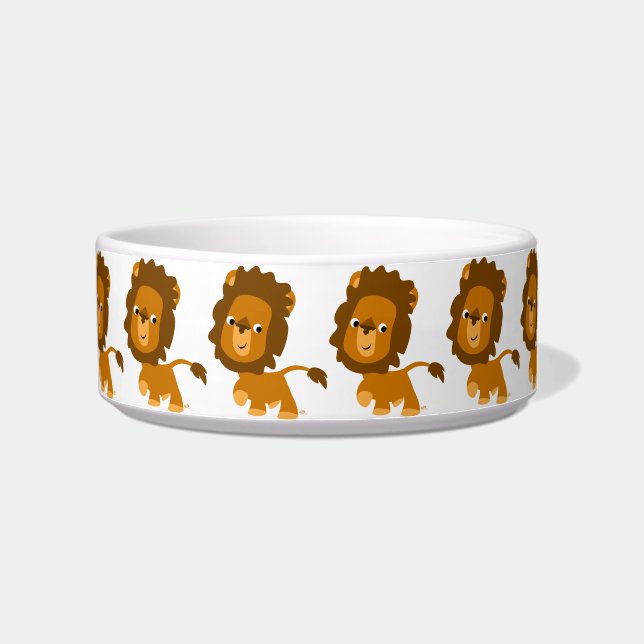 Écuelle Contenu du dessin mignon Lion Pet Bowl (Droite)
