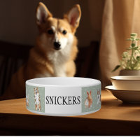 Corgi Personnalisé Petits Coeurs Aquarelle