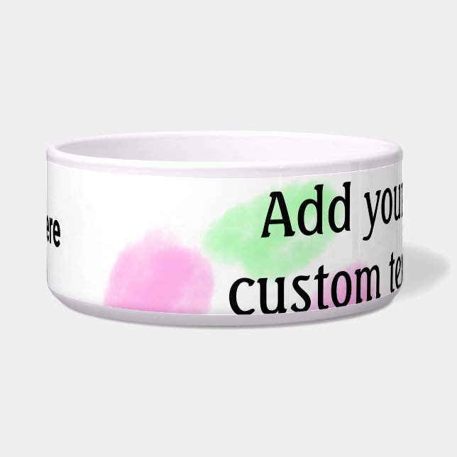 Écuelle Couleur d'aquarelle rouge simple ajouter votre log (Devant)