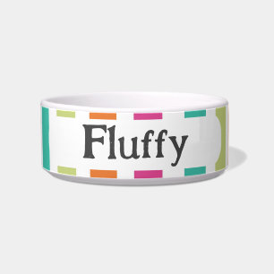 Écuelle Couleurs pastel arc-en-ciel bandes verticales rétr