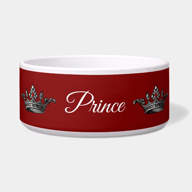 Écuelle Coupe pour animal de compagnie Couronne du Prince  (Devant)