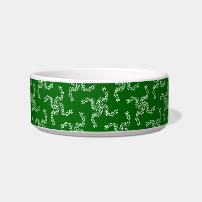 Écuelle Couronne de Noël verte, décoration de Noël (Devant)