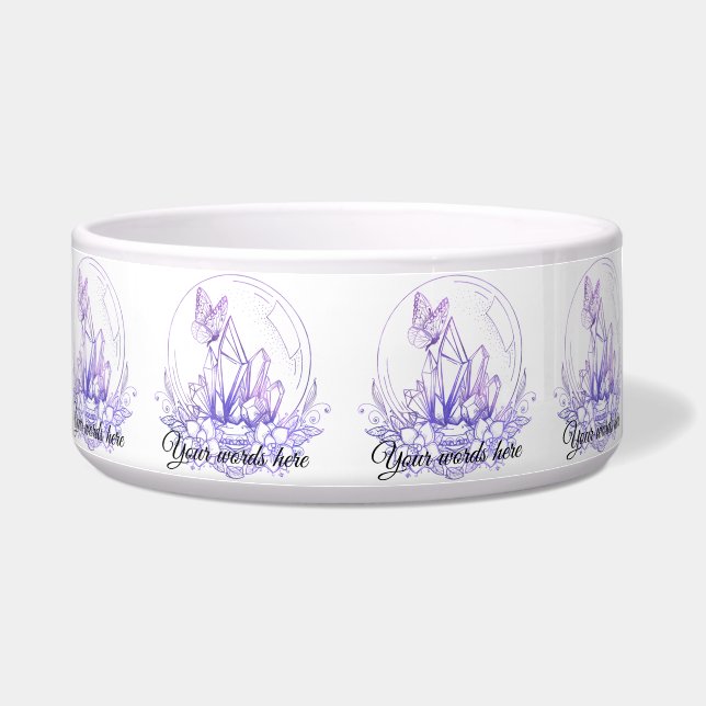 Écuelle Créez Votre Propre Boule Et Fleurs De Cristal Viol (Droite)