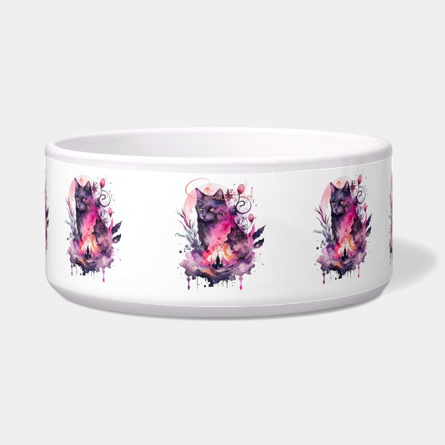 Écuelle Créez votre propre chat noir magique (Devant)