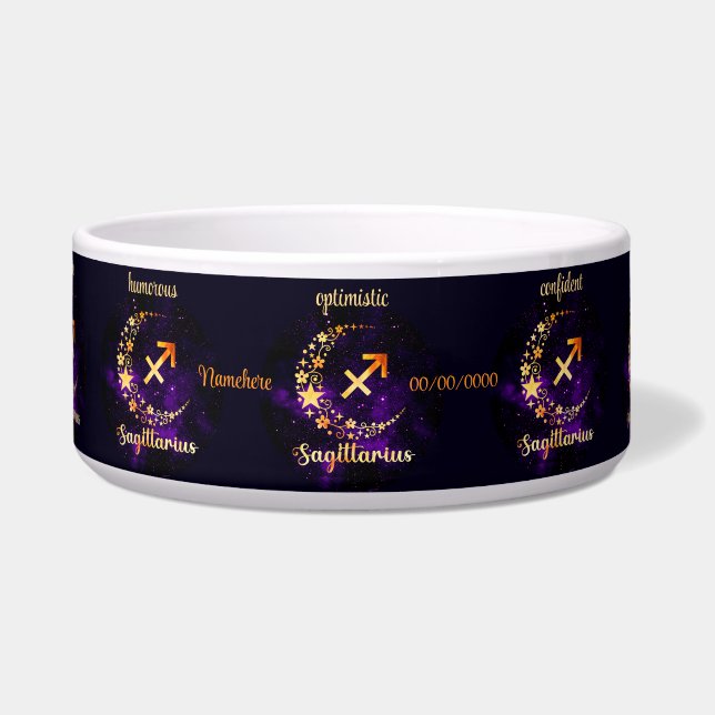Écuelle Créez votre propre Sagittaire céleste violet (Devant)
