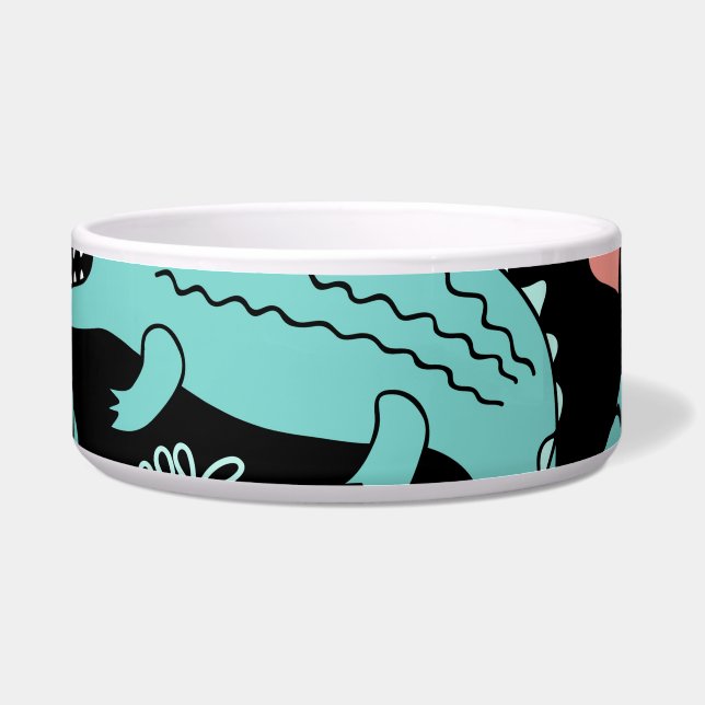 Écuelle Crocodiles de caricatures, motif mignon sans soudu (Devant)