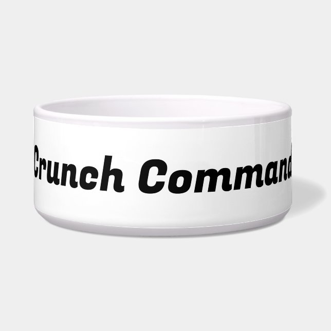 Écuelle "Crunch Command" Dog Bowl (Devant)