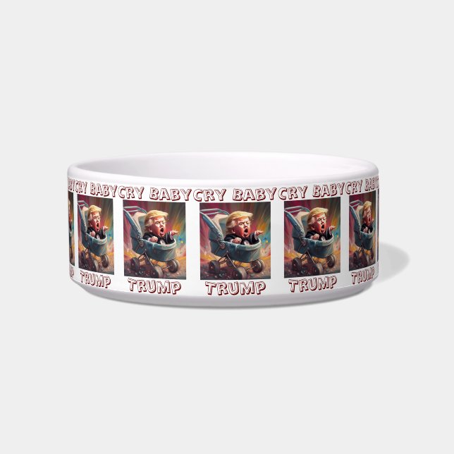 Écuelle Cry Baby Trump Pet Bowl (Devant)
