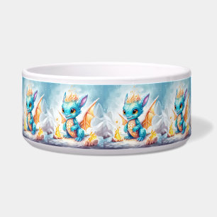 Écuelle Crystalized Cute Baby Dragon Bleu Bleu Bébé