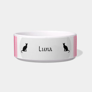 Écuelle Cuir de chat personnalisable Bowl en rose HAMbWG