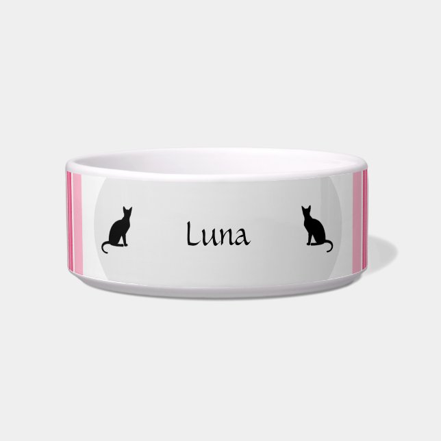 Écuelle Cuir de chat personnalisable Bowl en rose HAMbWG (Devant)