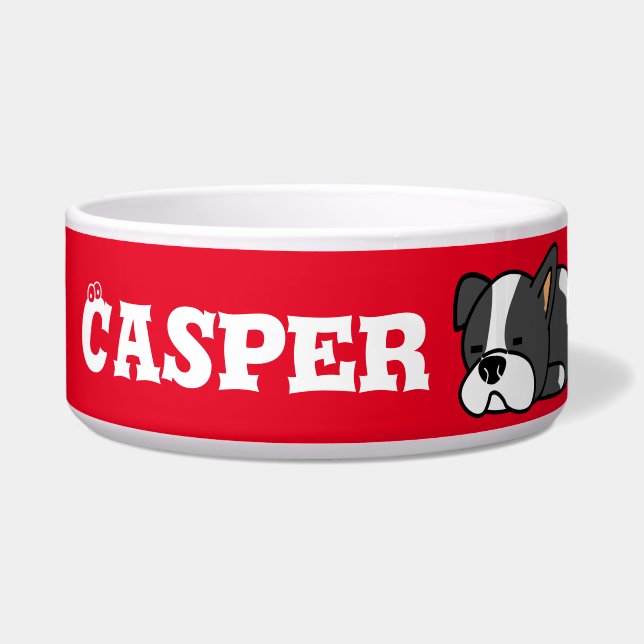 Écuelle Cuisine Carlin Chien Chien Ceramic Pet Bowl (Devant)