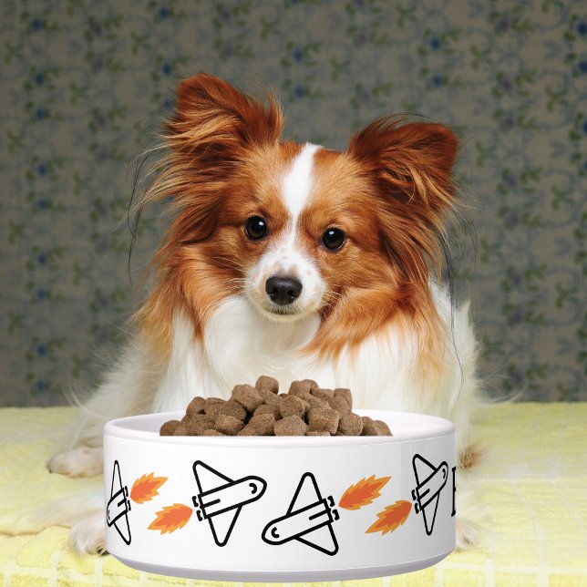 Écuelle Cuisine Espace Extérieur Rocket Animaux de compagn (Créateur téléchargé)