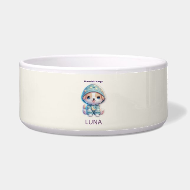 Écuelle Custom Moon Child Energy Dog Bowl (Devant)