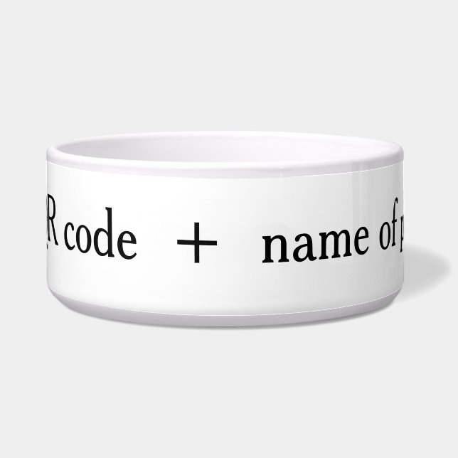 Écuelle customized pet collar  (Devant)