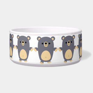 Écuelle Cute Big Blue Cartoon Ours Pet Bowl