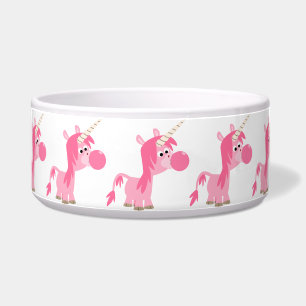Écuelle Cute Cartoon Bubble Gum Unicorn Pet Bowl