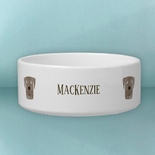 Écuelle Cute Chocolat Labrador Retriever Chien Nom Personn