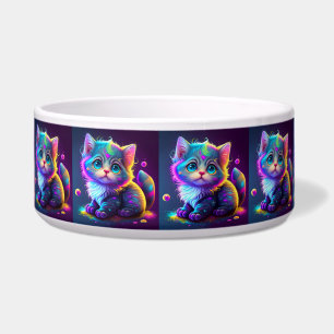 Écuelle Cute Colorful Chat Artwork numérique-79827
