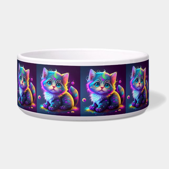 Écuelle Cute Colorful Chat Artwork numérique-79827 (Devant)