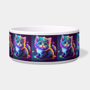 Écuelle Cute Colorful Chat Artwork numérique-79827