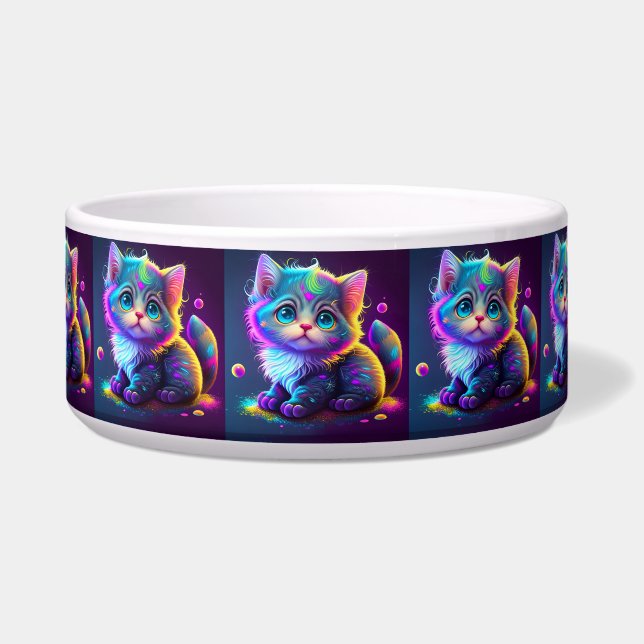 Écuelle Cute Colorful Chat Artwork numérique-79827 (Devant)