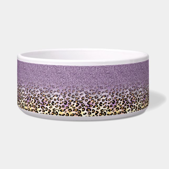 Écuelle Cute girly tendance violet faux parties scintillan (Devant)