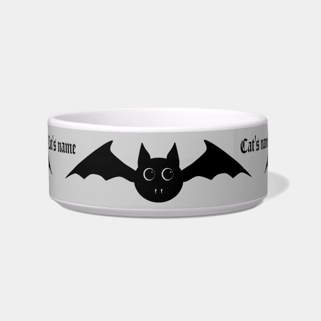 Écuelle Cute gothique chauve-souris vampire d'Halloween av (Devant)