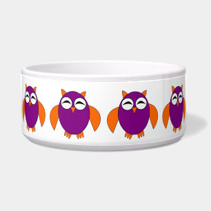 Écuelle Cute Halloween Owl Pet Bowl