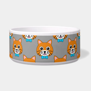 Écuelle Cute Happy Ginger Cat avec Papillon