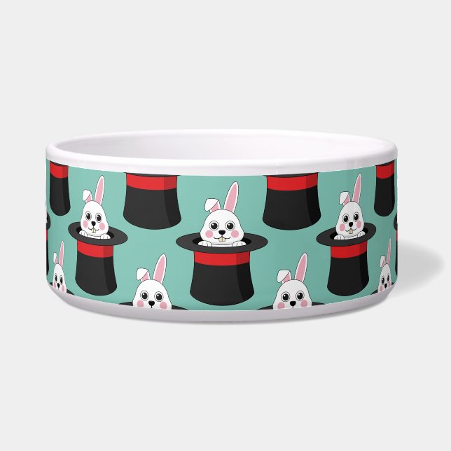 Écuelle Cute lapin dans le Motif Casquette Assistant (Devant)